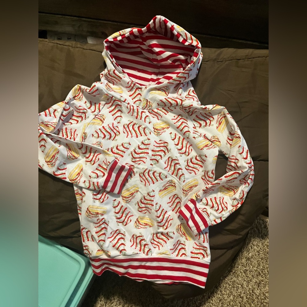 Custom made Christmas Tree cake hoodie